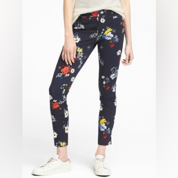 Banana Republic Floral Sloan Pants - Picture 1 of 6